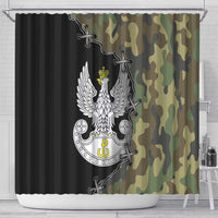 Poland Home Army Shower Curtain Armia Krajowa Military Eagle
