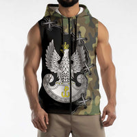 Poland Home Army Sleeveless Zip Hoodie Armia Krajowa Military Eagle