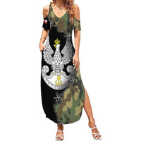 Poland Home Army Summer Maxi Dress Armia Krajowa Military Eagle