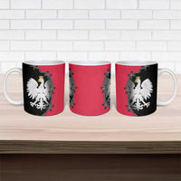Poland White Eagle Ceramic Mug Polish National Coat of Arms Design