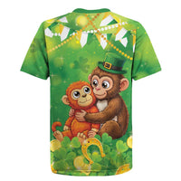 Punch The Monkey St Patrick’s Day Rugby Jersey Lucky Baby Monkey