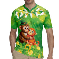Punch The Monkey St Patrick’s Day Rugby Jersey Lucky Baby Monkey