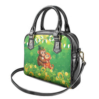 Punch The Monkey St Patrick’s Day Shoulder Handbag Lucky Baby Monkey