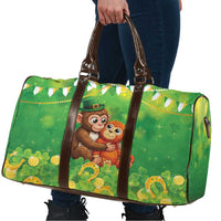Punch The Monkey St Patrick’s Day Travel Bag Lucky Baby Monkey