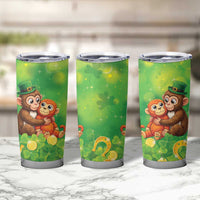 Punch The Monkey St Patrick’s Day Tumbler Cup Lucky Baby Monkey