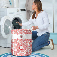 World Football 2026 Turkey Laundry Basket Crescent Stars Ottoman Baroque Red Version