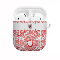 World Football 2026 Turkey AirPods Case Crescent Stars Ottoman Baroque Red Version
