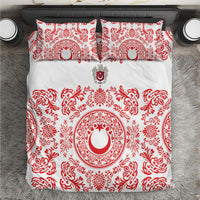 World Football 2026 Turkey Bedding Set Crescent Stars Ottoman Baroque Red Version