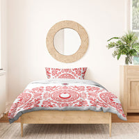 World Football 2026 Turkey Bedding Set Crescent Stars Ottoman Baroque Red Version