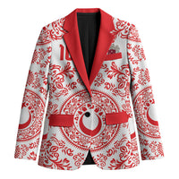 Custom World Football 2026 Turkey Blazer Crescent Stars Ottoman Baroque Red Version
