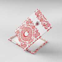 World Football 2026 Turkey Canvas Wall Art Crescent Stars Ottoman Baroque Red Version