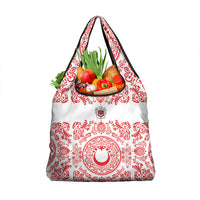 World Football 2026 Turkey Grocery Bag Crescent Stars Ottoman Baroque Red Version