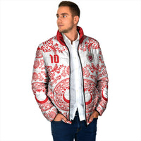 Custom World Football 2026 Turkey Padded Jacket Crescent Stars Ottoman Baroque Red Version