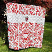 World Football 2026 Turkey Quilt Crescent Stars Ottoman Baroque Red Version