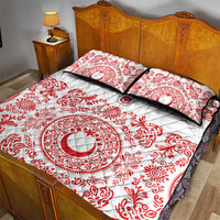 World Football 2026 Turkey Quilt Bed Set Crescent Stars Ottoman Baroque Red Version