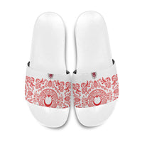 World Football 2026 Turkey Slide Sandals Crescent Stars Ottoman Baroque Red Version
