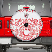 World Football 2026 Turkey Spare Tire Cover Crescent Stars Ottoman Baroque Red Version