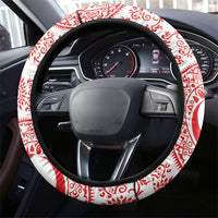 World Football 2026 Turkey Steering Wheel Cover Crescent Stars Ottoman Baroque Red Version