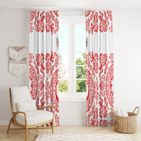 World Football 2026 Turkey Window Curtain Crescent Stars Ottoman Baroque Red Version