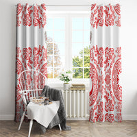 World Football 2026 Turkey Window Curtain Crescent Stars Ottoman Baroque Red Version