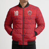 Custom World Football 2026 Turkey Bomber Puffer Jacket Crescent Stars Ottoman Baroque Pride