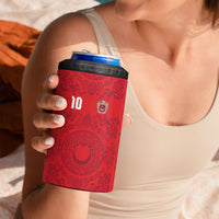 Custom World Football 2026 Turkey 4 in 1 Can Cooler Tumbler Crescent Stars Ottoman Baroque Pride