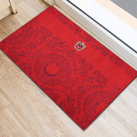World Football 2026 Turkey Rubber Doormat Crescent Stars Ottoman Baroque Pride
