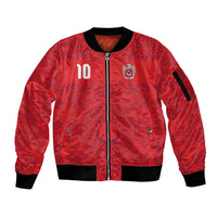 Custom World Football 2026 Turkey Sleeve Zip Bomber Jacket Crescent Stars Ottoman Baroque Pride