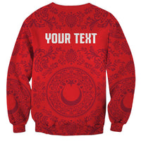 Custom World Football 2026 Turkey Sweatshirt Crescent Stars Ottoman Baroque Pride