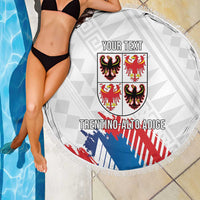 Personalized Italy Trentino-Alto Adige Beach Blanket Flag Style - Wonder Print Shop