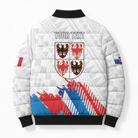 Personalized Italy Trentino-Alto Adige Bomber Puffer Jacket Flag Style - Wonder Print Shop