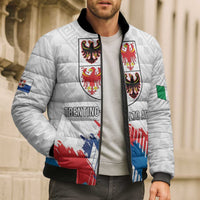 Personalized Italy Trentino-Alto Adige Bomber Puffer Jacket Flag Style - Wonder Print Shop