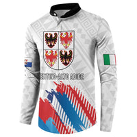 Personalized Italy Trentino-Alto Adige Button Sweatshirt Flag Style - Wonder Print Shop