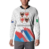 Personalized Italy Trentino-Alto Adige Button Sweatshirt Flag Style - Wonder Print Shop