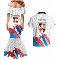Personalized Italy Trentino-Alto Adige Couples Matching Mermaid Dress and Hawaiian Shirt Flag Style - Wonder Print Shop
