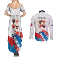 Personalized Italy Trentino-Alto Adige Couples Matching Summer Maxi Dress and Long Sleeve Button Shirt Flag Style - Wonder Print Shop