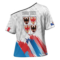 Personalized Italy Trentino-Alto Adige Cross Shoulder Shirt Flag Style - Wonder Print Shop