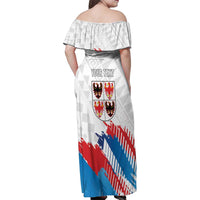 Personalized Italy Trentino-Alto Adige Family Matching Off Shoulder Maxi Dress and Hawaiian Shirt Flag Style - Wonder Print Shop