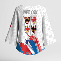 Personalized Italy Trentino-Alto Adige Kimono Sleeve Blouse Flag Style - Wonder Print Shop