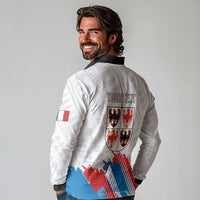 Personalized Italy Trentino-Alto Adige Long Sleeve Polo Shirt Flag Style - Wonder Print Shop