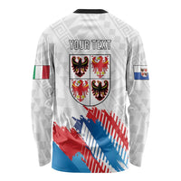 Personalized Italy Trentino-Alto Adige Long Sleeve Shirt Flag Style - Wonder Print Shop