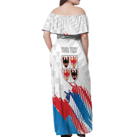 Personalized Italy Trentino-Alto Adige Off Shoulder Maxi Dress Flag Style - Wonder Print Shop