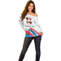 Personalized Italy Trentino-Alto Adige Off Shoulder Sweater Flag Style - Wonder Print Shop