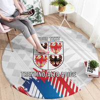 Personalized Italy Trentino-Alto Adige Round Carpet Flag Style - Wonder Print Shop