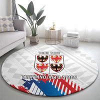 Personalized Italy Trentino-Alto Adige Round Carpet Flag Style - Wonder Print Shop