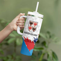 Personalized Italy Trentino-Alto Adige Tumbler With Handle Flag Style - Wonder Print Shop