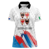 Personalized Italy Trentino-Alto Adige Women Polo Shirt Flag Style - Wonder Print Shop