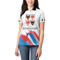Personalized Italy Trentino-Alto Adige Women Polo Shirt Flag Style - Wonder Print Shop