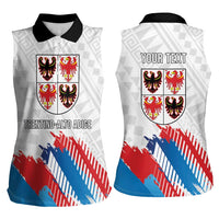 Personalized Italy Trentino-Alto Adige Women Sleeveless Polo Shirt Flag Style - Wonder Print Shop