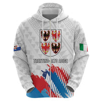 Personalized Italy Trentino-Alto Adige Zip Hoodie Flag Style - Wonder Print Shop